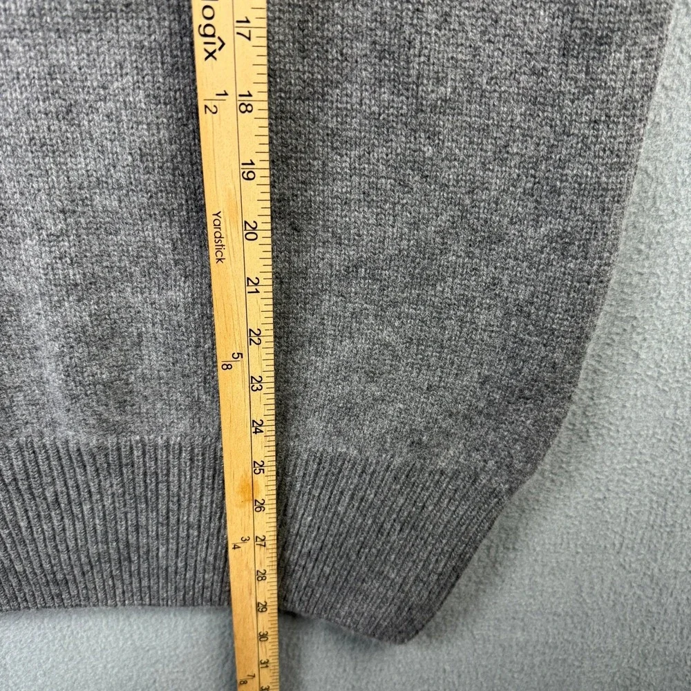 Private White VC Mens 100% Cashmere Turtleneck Sweater Gray Scotland Size 5